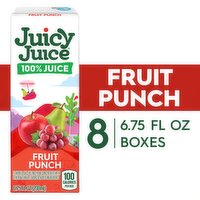Juicy Juice Fruit Punch 100% Juice, 6.75 fl oz, 8 count