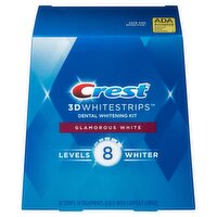 Crest 3D Whitestrips Glamorous White At-home Teeth Whitening Kit, 14 Treatments, 8 Levels Whiter