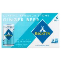 Regatta Classic Bermuda Stone Ginger Beer, 7.5 fl oz, 6 count