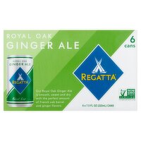 Regatta Royal Oak Ginger Ale, 7.5 fl oz, 6 count