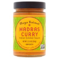 Maya Kaimal Spicy Madras Curry Indian Simmer Sauce, 12.5 oz, 12.5 Ounce