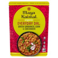 Maya Kaimal Everyday Dal Mild Organic Green Garbanzo, Corn & Coriander, 10 oz