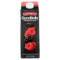 GoodBelly No Sugar Added Raspberry Blackberry Flavored Probiotics Juice Drink, 32 fl oz