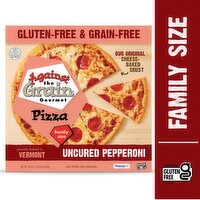 Against the Grain Gourmet Uncured Pepperoni Pizza Family Size, 24 oz