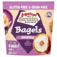 Against the Grain Gourmet Everything Bagels, 4 count, 11.1 oz