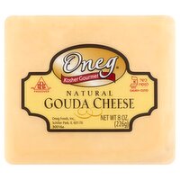 Oneg Natural Gouda Cheese, 8 oz