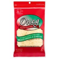 Oneg Kosher Gourmet Natural Fancy Shredded Mozzarella Cheese, 8 oz