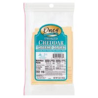 Oneg Kosher Gourmet Smoked Cheddar Cheese Slices, 5 oz