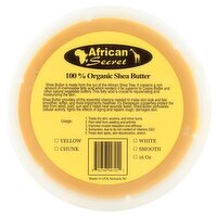 African Secret 100% Organic Shea Butter, 16 oz