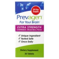 Prevagen Mixed Berry Flavor Extra Strength Chewables Dietary Supplement, 30 count