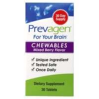 Prevagen Chewables Mixed Berry Flavor Dietary Supplement, 30 count