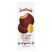 Justin's Organic Milk Chocolate Peanut Butter Cups, 2 count, 1.4 oz