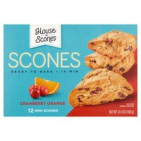 House of Scones Cranberry Orange Mini Scones, 12 count, 14.4 oz