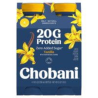 Chobani 20g Protein Vanilla Greek Yogurt Protein Drink, 10 fl oz, 4 Count