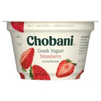 Chobani Strawberry on the Bottom Greek Yogurt, 5.3 oz, 5.3 Ounce