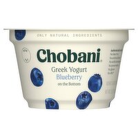 Chobani Blueberry on the Bottom Nonfat Greek Yogurt, 5.3 oz, 5.3 Ounce