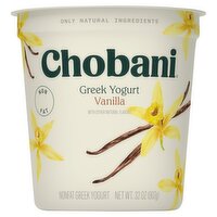 Chobani Vanilla Nonfat Greek Yogurt, 32 oz