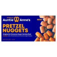 Auntie Anne's Original & Cinnamon Sugar Pretzel Nuggets Variety Pack, 32 oz