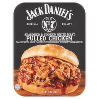 Jack Daniel's Seasoned & Cooked White Meat Pulled Chicken, 16 oz, 16 Ounce