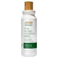 Raw Sugar Jojoba + Aloe + Niacinamide The Scalp Restore Shampoo, 18 fl oz