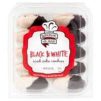 Superior on Main Black & White Iced Cake Cookies, 10 count, 8 oz, 8 Ounce