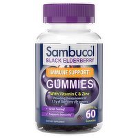 Sambucol Black Elderberry Gummies Dietary Supplement, 60 count