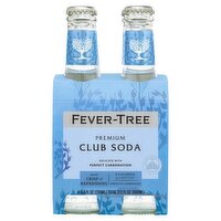 Fever-Tree Premium Club Soda, 6.8 fl oz, 4 count