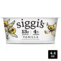 Siggi's Vanilla Whole Milk Yogurt, 4.4 oz