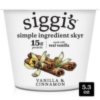 Siggi's Vanilla & Cinnamon Lowfat Yogurt, 5.3 oz