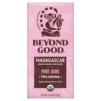 Beyond Good Madagascar Pure Dark Single Origin Chocolate, 2.64 oz