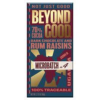 Beyond Good Microbatch No. 4 70% Cocoa Dark Chocolate and Rum Raisins, 2.12 oz