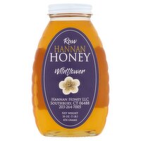 Hannan Honey Raw Wildflower Honey, 16 oz