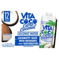 Vita Coco Extra Coconut Water Family Share Pack, 11.1 fl oz, 12 count