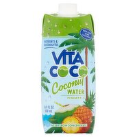 Vita Coco Pineapple Coconut Water, 16.9 fl oz, 16.9 Fluid ounce