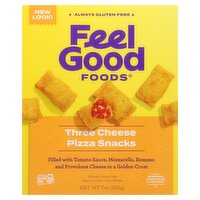 Feel Good Foods Three Cheese Pizza Snacks, 7 oz, 7 Ounce