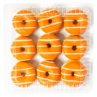 CT Bakery Mini Pumpkin Cheesecake Ring Donuts, 9 count, 10.47 oz, 10.47 Ounce