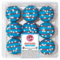 CT Bakery Mini Boston Cream Patriotic Star Donuts, 9 count, 18.41 oz