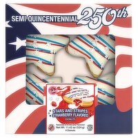 CT Bakery Stars and Stripes Strawberry Flavored Donuts, 4 count, 11.42 oz