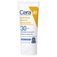 CeraVe Hydrating Mineral Sunscreen, SPF 30, 2.5 oz