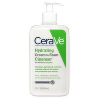 CeraVe Hydrating Cream-to-Foam Face Cleanser 12oz