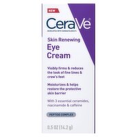 CeraVe Skin Renewing Eye Cream, 0.5 oz, 0.5 Fluid ounce