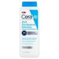 Cerave 2 in 1 Anti-Dandruff Hydrating Shampoo & Conditioner, 12 fl oz