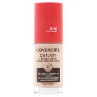 Covergirl Outlast 800 Fair Ivory Sunscreen Liquid Foundation, SPF 18, 1 fl oz