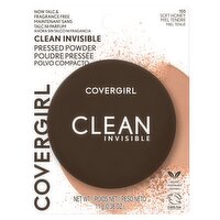 Covergirl Clean Invisible 155 Soft Honey Pressed Powder, 0.38 oz