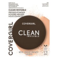 Covergirl Clean Invisible 133 Light Beige Pressed Powder, 0.38 oz