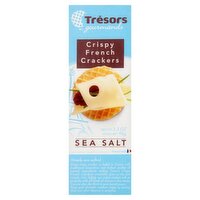 Trésors Gourmands Sea Salt Crispy French Crackers, 3.3 oz