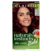 Clairol Natural Instincts Bold BR36 Deep Burgundy Acai Permanent Haircolor, 1 application, 1 Each