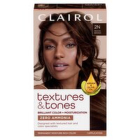 Clairol Textures & Tones 2N Mocha Brown Permanent Moisture-Rich Hair Color, 1 application