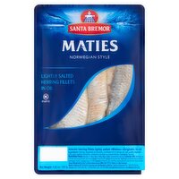 Santa Bremor Maties Norwegian Style Lightly Salted Herring Fillets in Oil, 8.82 oz