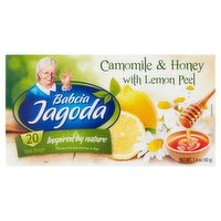 Babcia Jagoda Camomile & Honey with Lemon Peel Tea Bags, 20 count, 1.4 oz